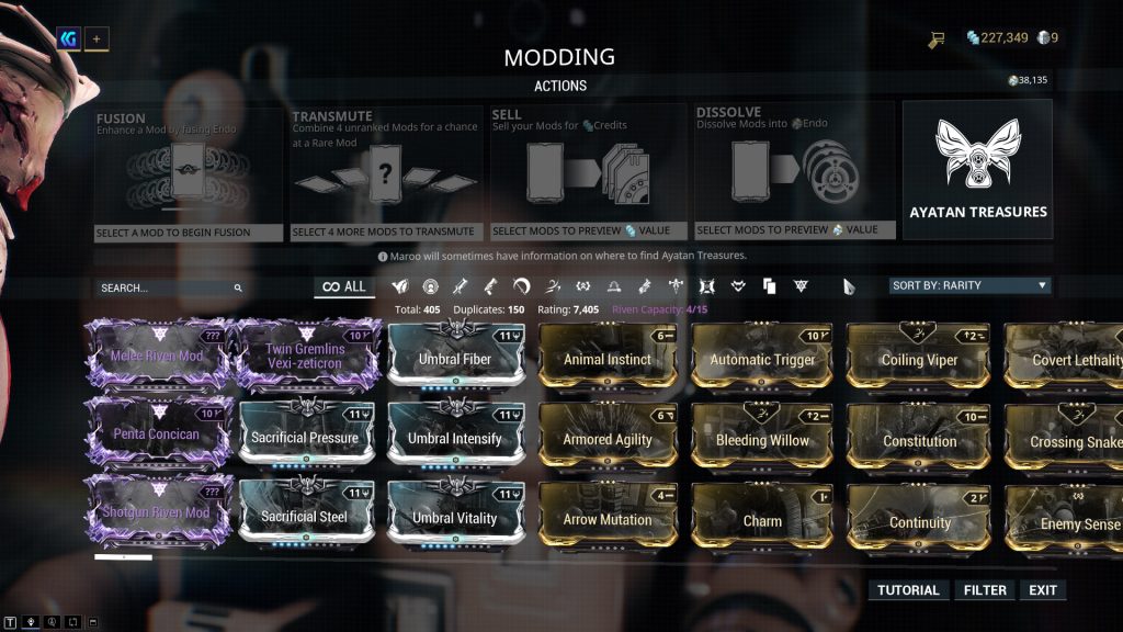 Warframe All Corrupted Mods